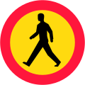 No pedestrians (1969–1982)