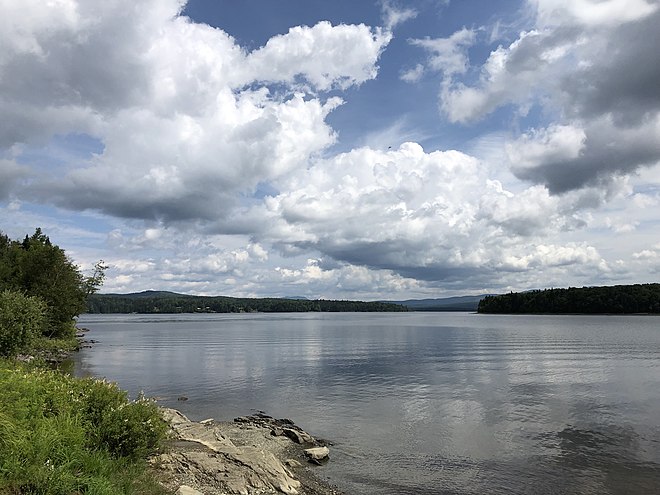 View across a section of First Connecticut Lake