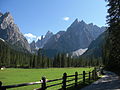 * Nomination View from Fischleintal (Sexten, Italy) to sundial of Sexten (Einserkofel and Zwölferkofel). --Steinsplitter 21:14, 17 August 2012 (UTC) * Promotion QI to me--Funfood 13:44, 18 August 2012 (UTC)