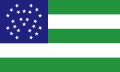 Flag of the New York City Police Department has a blue canton defaced with stars, representing the 23 original municipalities that combined to form modern day NYC, and one for NYC itself.
