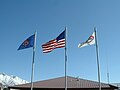 Flags at W. W. Clyde & Company in northern Springville, Utah - panoramio.jpg