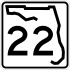 State Road 22 marker