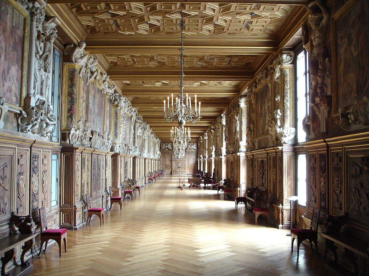 Picture/Photo: Francois 1er gallery, Chateau de Fontainebleau. France