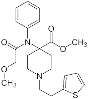 Structure of thiafentanil