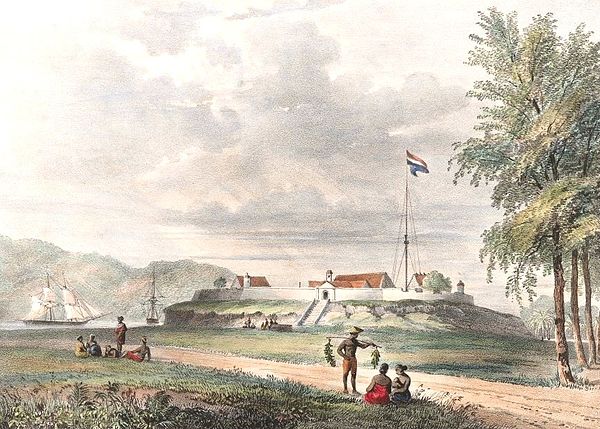 Fort Duurstede in Saparua, 1846