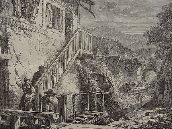 Francs-tireurs in the Vosges during the Franco-Prussian War.