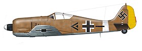 Fw 190 A-4 of II./JG 2, flown by group commander Dickfeld, Tunisia 1943