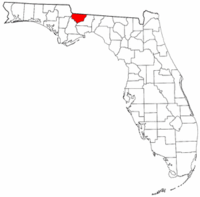 佛羅里達州加茲登縣地圖