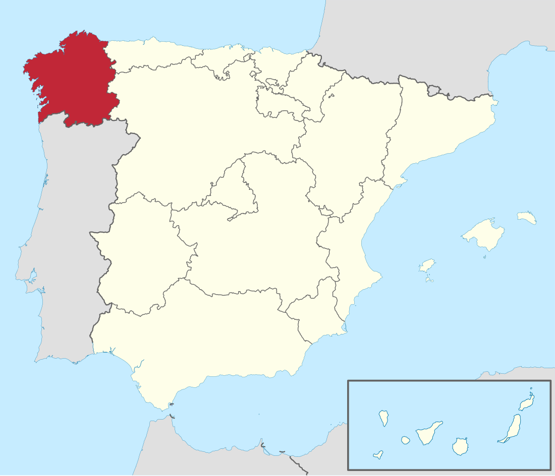 File:Galicia in Spain (including Canarias).svg