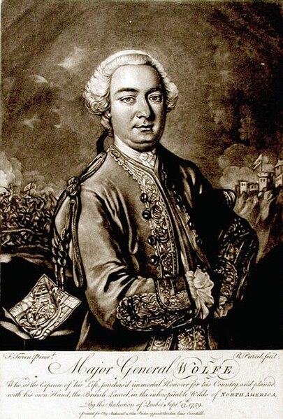 A portrait of Wolfe printed circa 1776