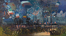 Noche del armisticio, 1918, óleo sobre lienzo.