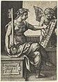 Gramatika z cyklu Sedm svobodných umění, mědiryt, 1539-1543