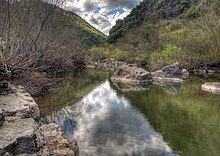 Vista del río Guadiato a su paso por las cercanías de Santa María de Trassierra.