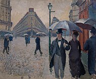 Gustave Caillebotte - Rue de Paris. Temps de pluie (étude) - Musée Marmottan-Monet.jpg