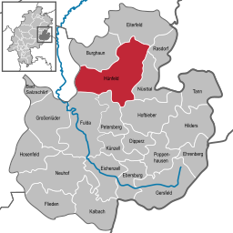 Läget för Hünfeld i Landkreis Fulda