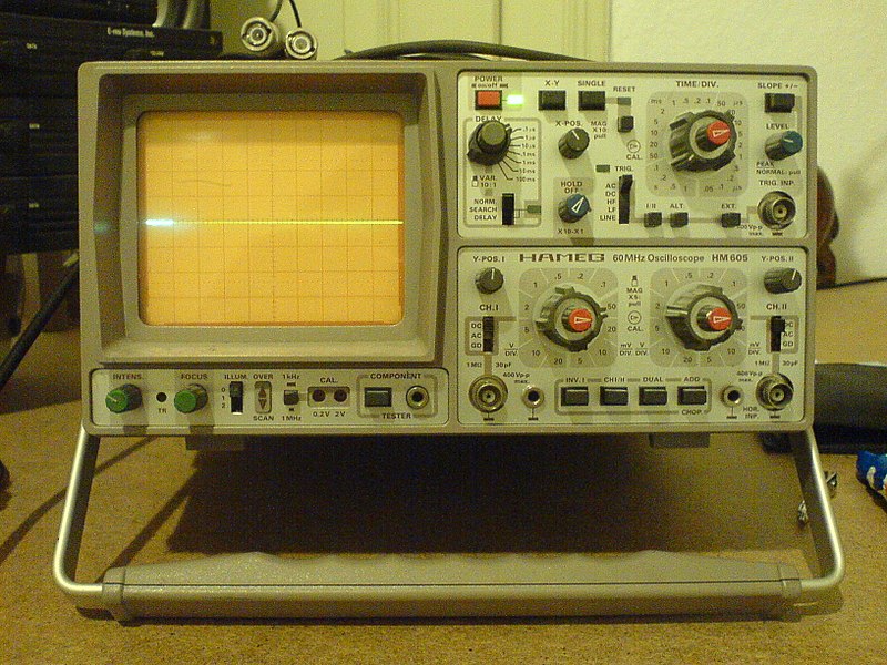 File:HAMEG HM 605 60 MHz Oscilloscope.jpg