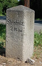 Wegweiser (Halberstädter Straße / Steinholztriftweg, Quedlinburg)