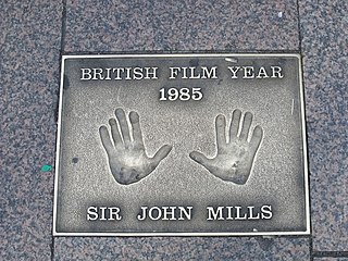 Hand prints in Leicester Square, London - Sir John Mills (4039259589).jpg