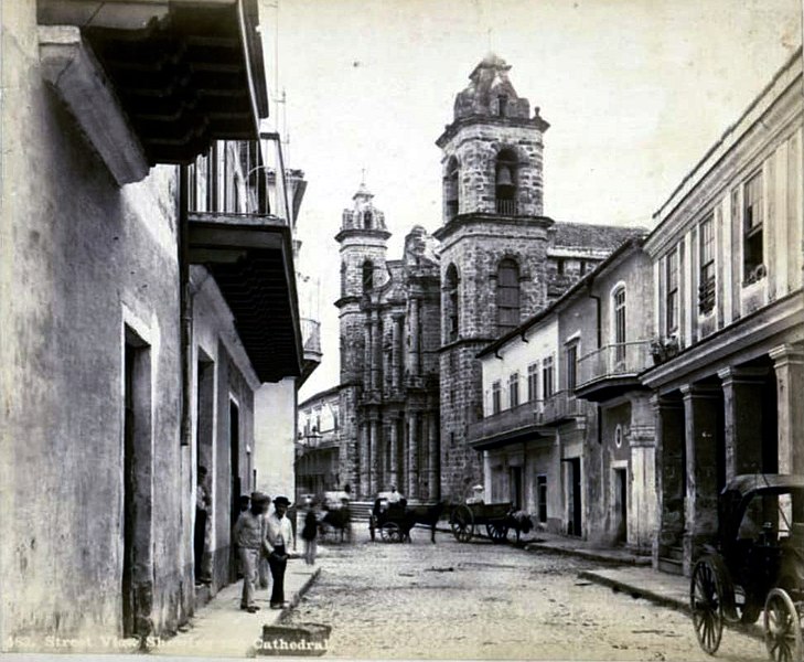 File:Havana Cathedral view from side street. ca. 1880 s.jpg