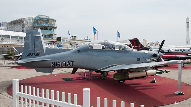 Hawker Beechcraft AT-6B Texan II.