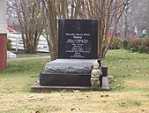 Haley's grave beside his boyhood home at Henning, Tennessee in 2010.