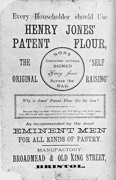 File:Henry Jones Self-Raising Flour Advertisement.JPG