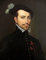Painting of a man in black clothing