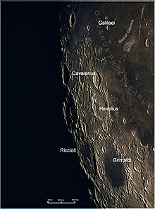 Le cratère Hevelius et sa région