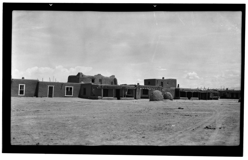 File:Historic American Buildings Survey F. D. Nichols, Photographer July 1937 VIEW LOOKING SOUTHWEST - Pueblo of San Ildefonso, State Road 4 Vicinity, San Ildefonso Pueblo, Santa Fe HABS NM,25-SAILFOP,1-2.tif