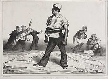 Freedom of the Press (1834), lithograph, 31.4 x 43.4 cm., Cleveland Museum of Art