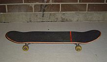 A typical skateboard Horizontal Skateboard.jpg