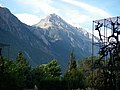 English: View from Hotel du Parc, Martigny, Valais, Switzerland