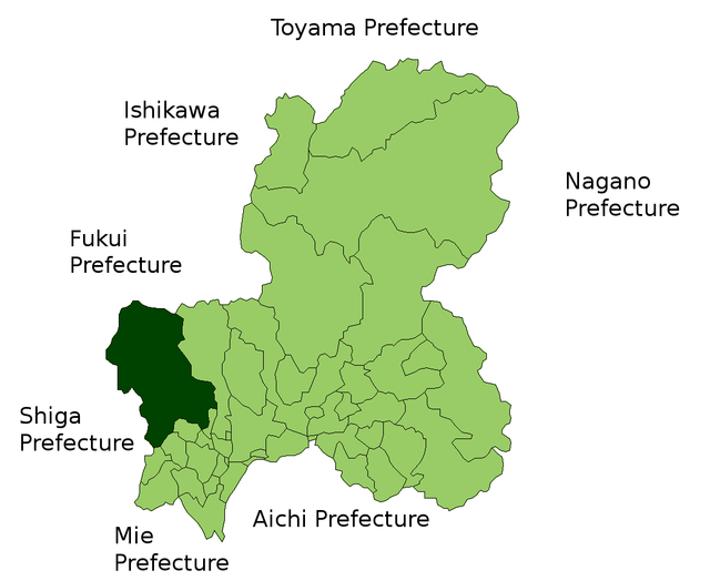 揖斐川町位置圖