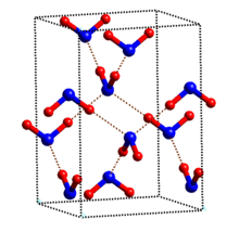 The crystal structure of ice VIII Iceviiistructure-ru.gif