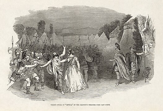 Illustrated London News - Giuseppe Verdi's Attila at Her Majesty's Theatre, London