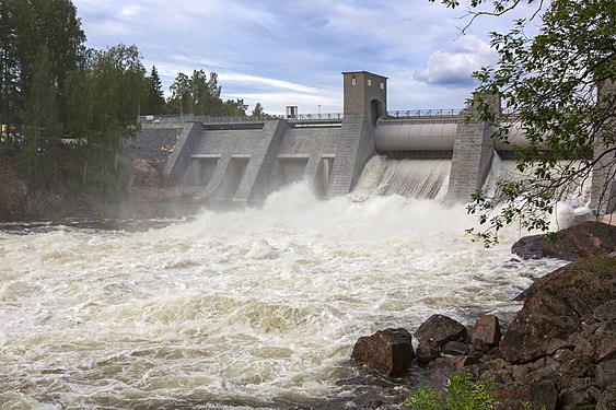 Former hydroplant. City of Imatra, Finland.