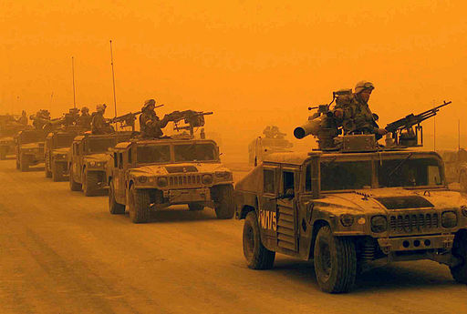 US Marines carrying out the illegal war of aggression against Iraq.