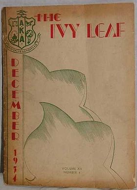 A 1934 issue of Ivy Leaf, Alpha Kappa Alpha's official organ[1]