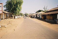 Een straat in Janjanbureh