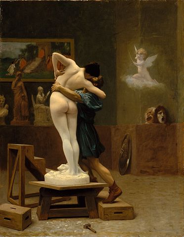 Archivo:Jean-Léon Gérôme, Pygmalion and Galatea, ca. 1890.jpg - Wikipedia, la enciclopedia libre