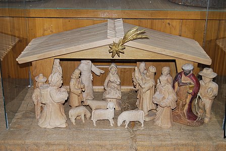 Crèche en bois.