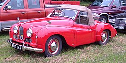 Frontansicht Jowett Jupiter (Werkskarosserie)