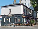 Zeitz Gatehouse built in 1856, converted into an Irish pub at no. 44.