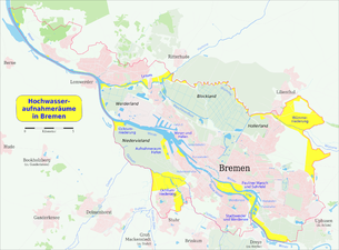 45: Hochwasseraufnahmeräume in Bremen