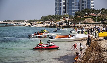 Beach on Kish Island