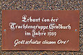 Plaque on the Polantalweg at Grossbuch - Tafel am Polantalweg in Großbuch