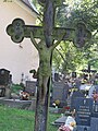 Čeština: Krucifix na hřbitově v Čížové. Okres Písek, Česká republika. English: Crucifix at cemetery in Čížová village, Písek District, Czech Republic.