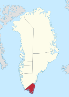 מיקום המחוז במפת גרינלנד