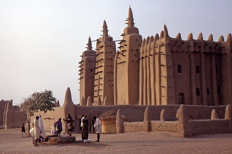File:La Grande Mosquée, Djenné, Mali.Date du cliché 1972-27-12.jpg