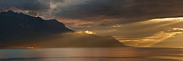 Lake Geneva after storm